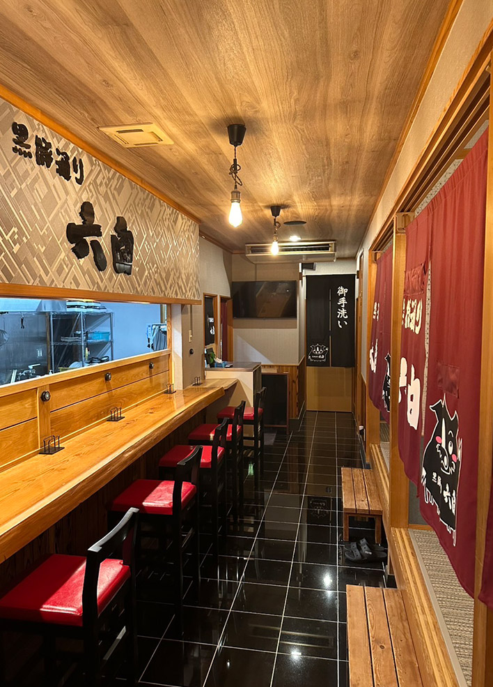 六白大村店カウンター